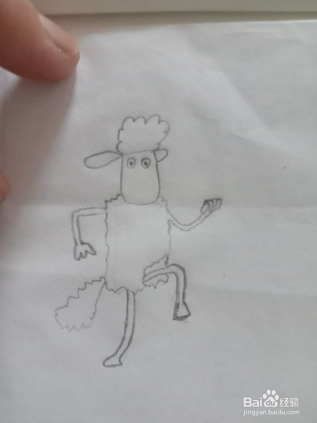 如何画小羊肖恩