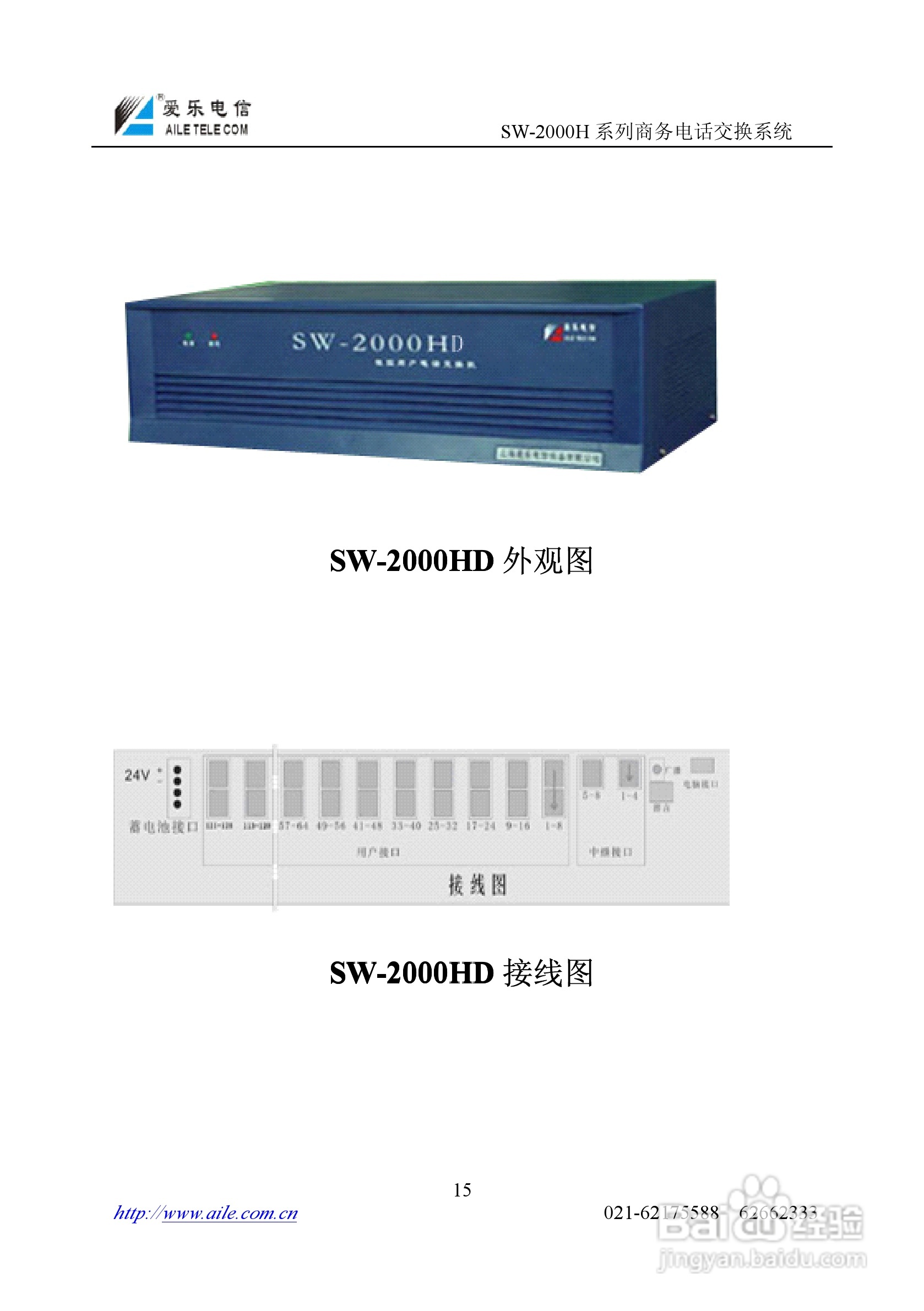 SW-2000H系列程控用户电话交换机操作说明书:[2]