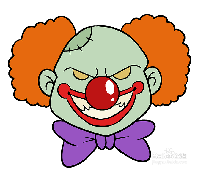 如何画一个小丑