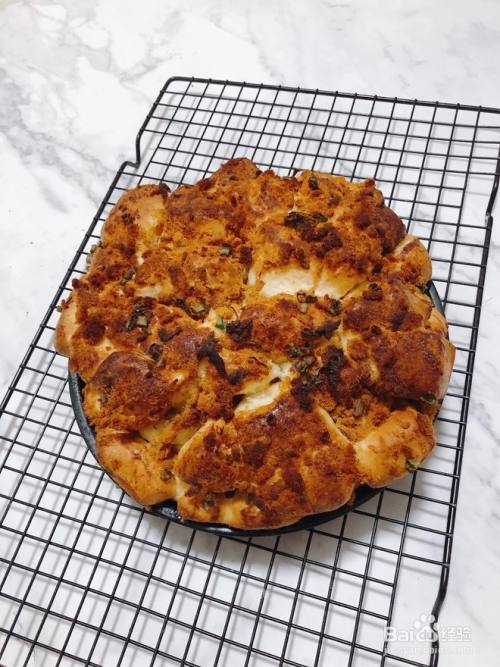 香葱肉松吐司的做法 百度经验