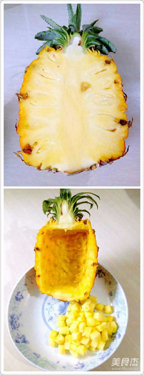 菠萝饭的家常做法