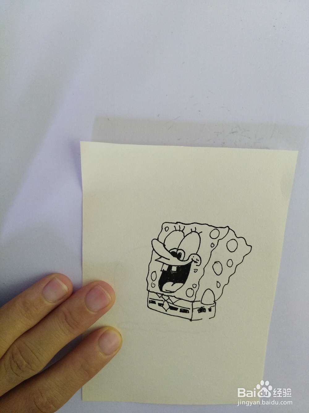 简笔画-画海绵宝宝