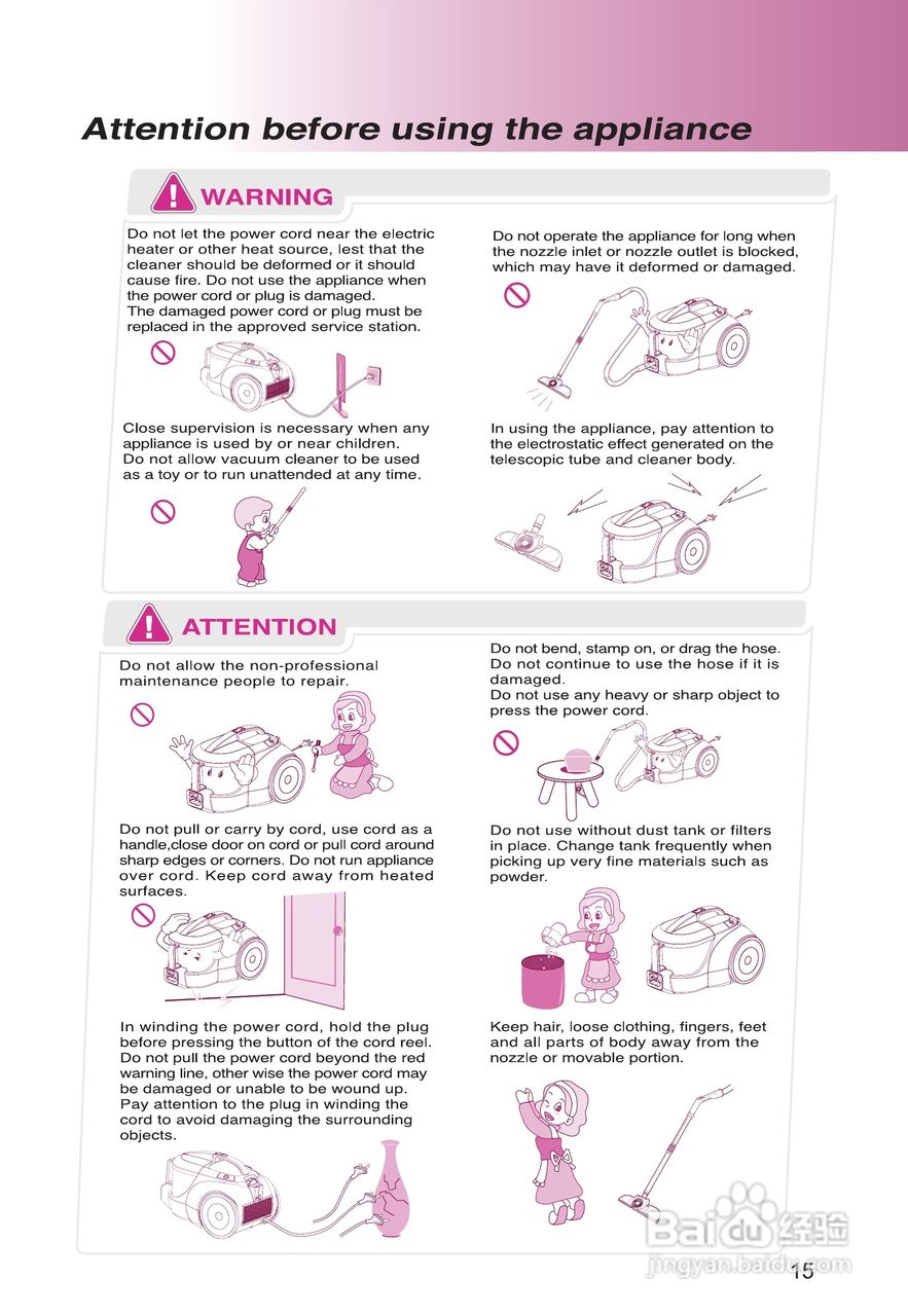 LG VVC3116GRTV吸尘器说明书:[2]