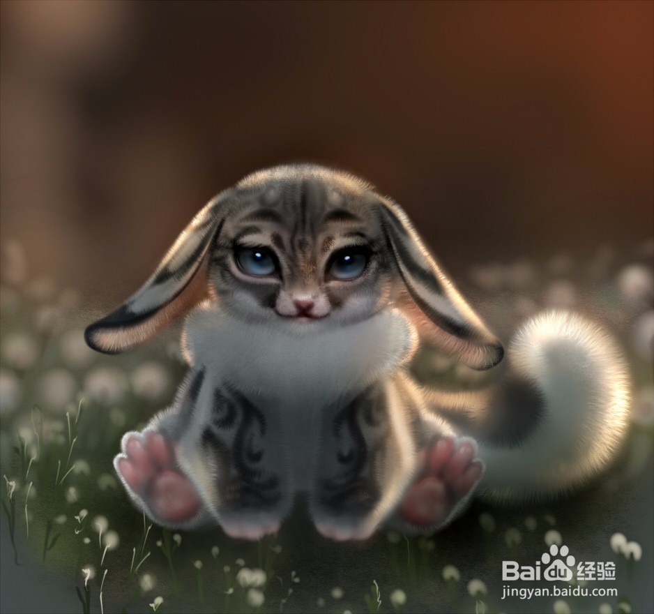 垂耳兽绘画教程