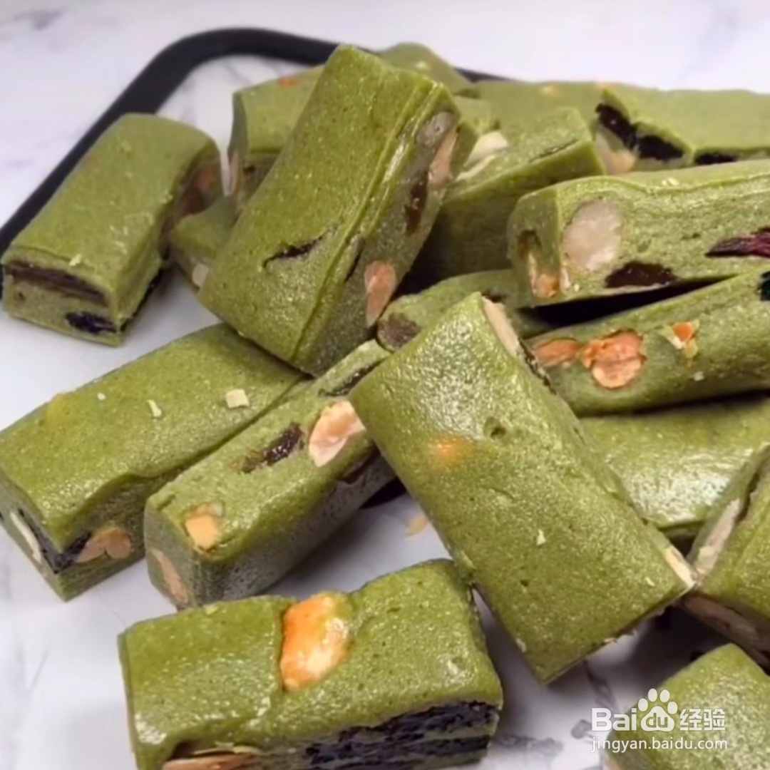 2020抹茶牛轧糖做法
