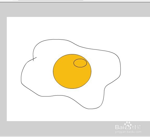 flash如何绘制一个煎蛋的教程