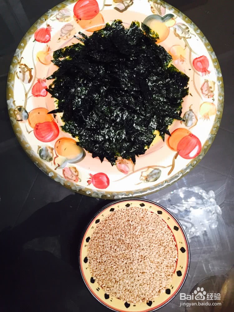 海苔芝麻肉松的做法