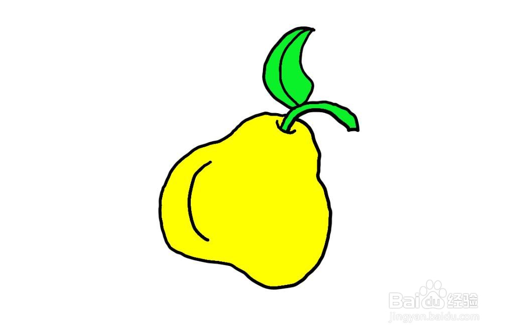 简笔画怎么画梨子