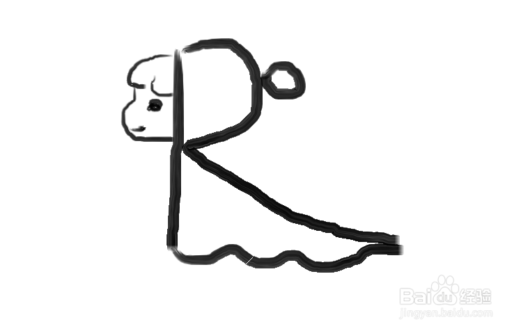 画图工具怎么画一个小红帽