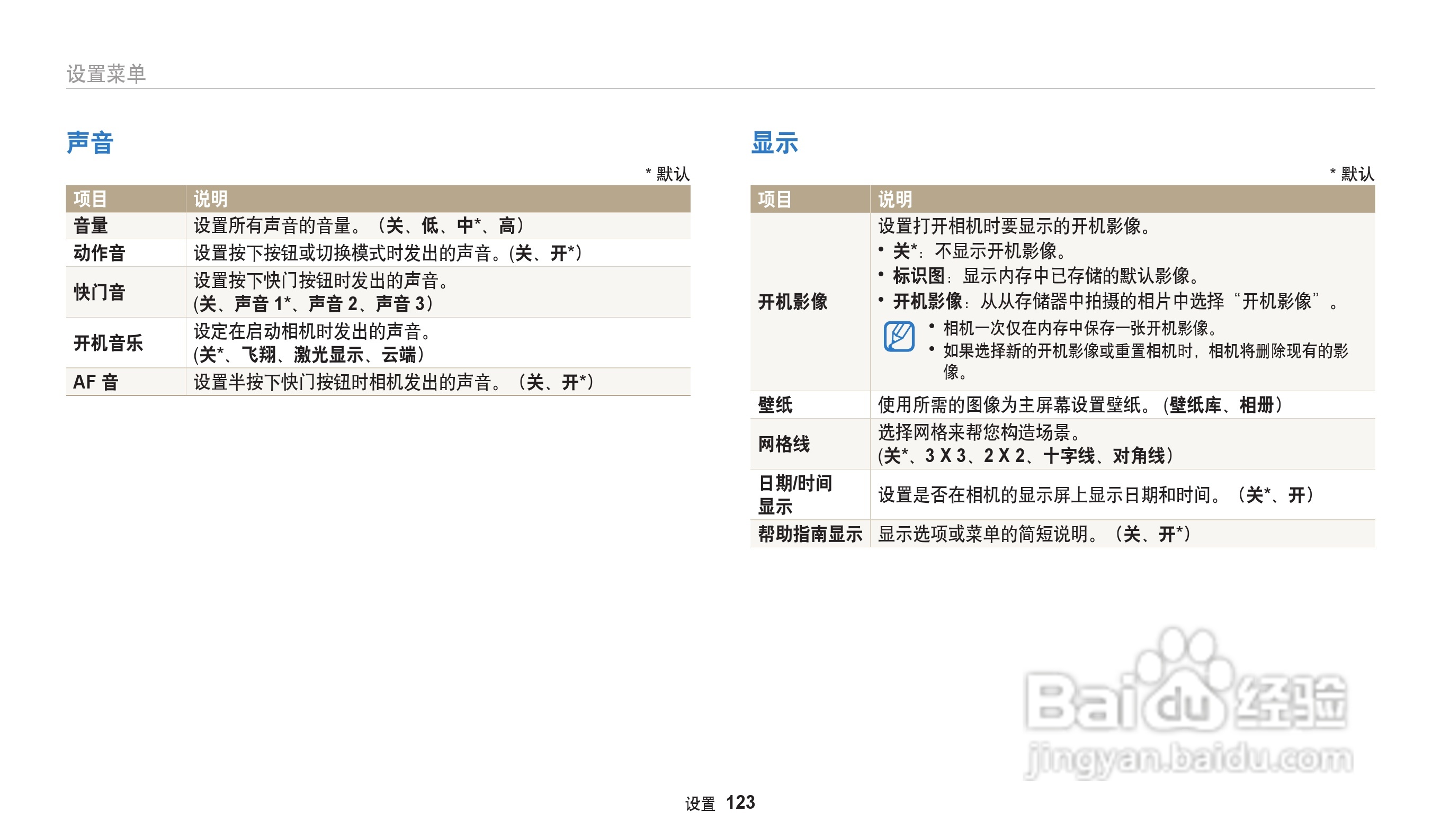 三星WB30F数码相机说明书:[13]