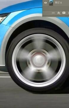 ps如何制作车轮转动的效果?