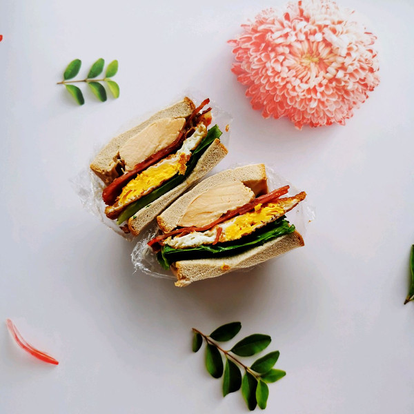 十分钟健康早餐肉多多低脂三明治