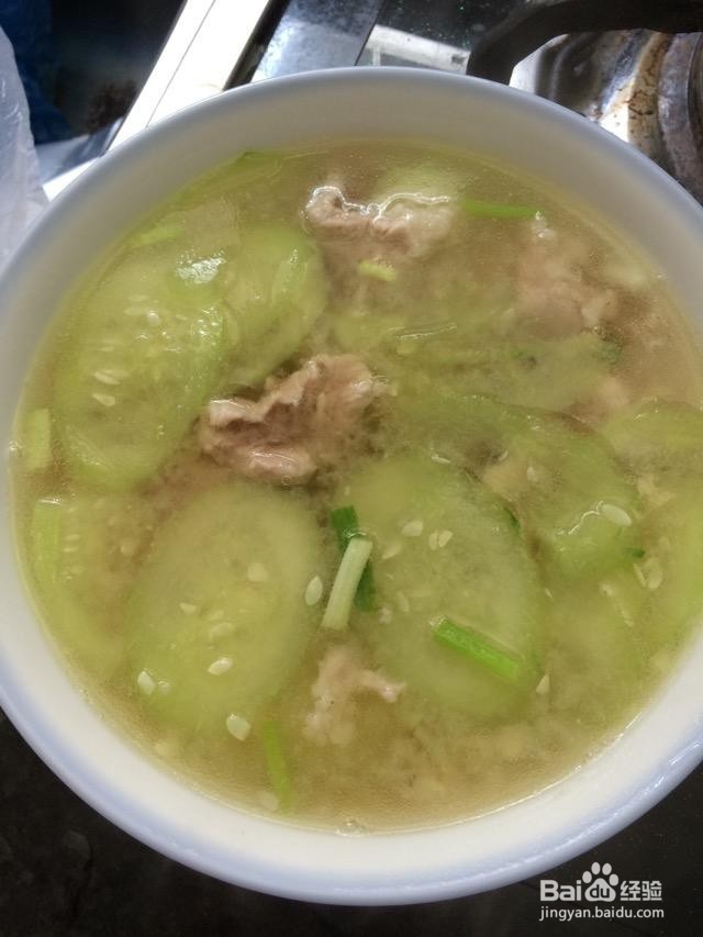 黄瓜煮肉片汤的制作方法