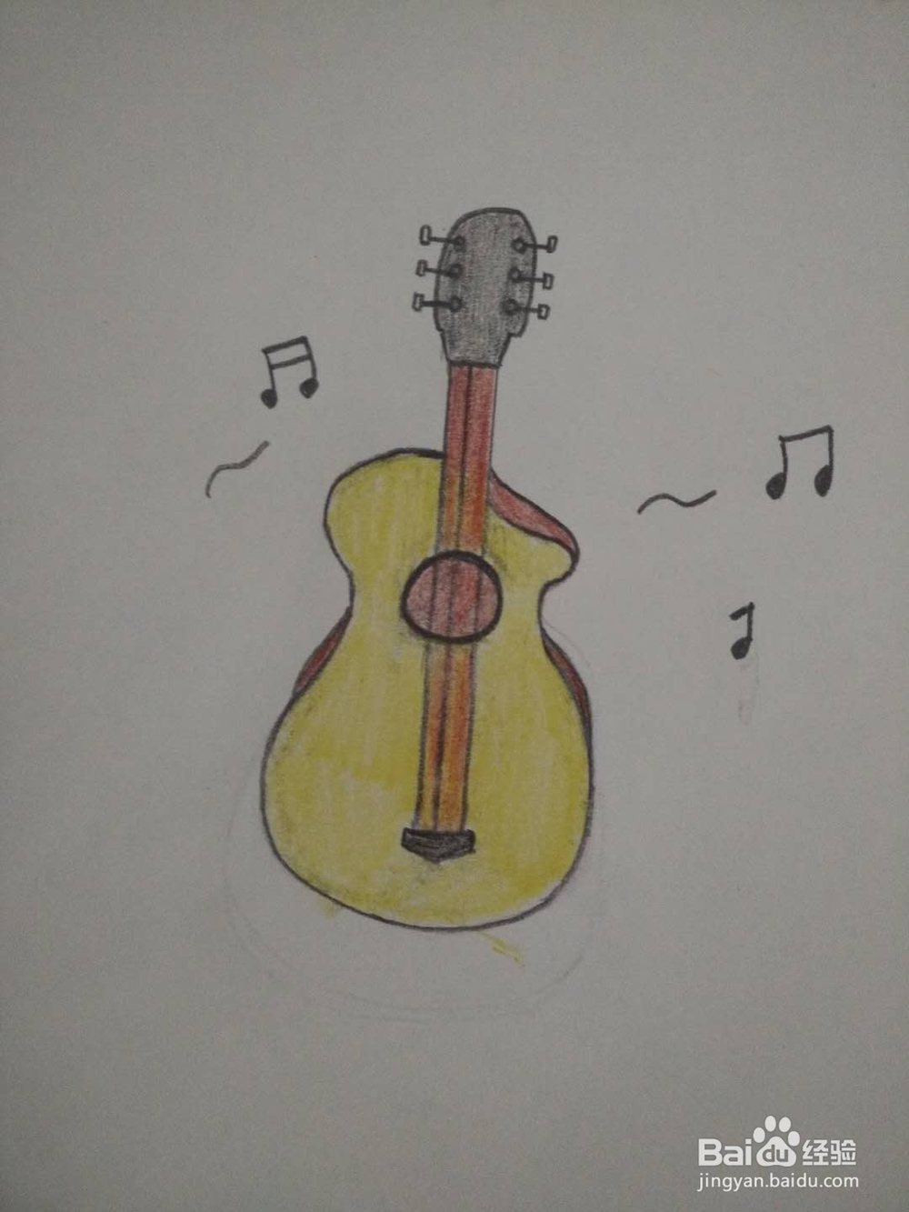教你画吉他简笔画