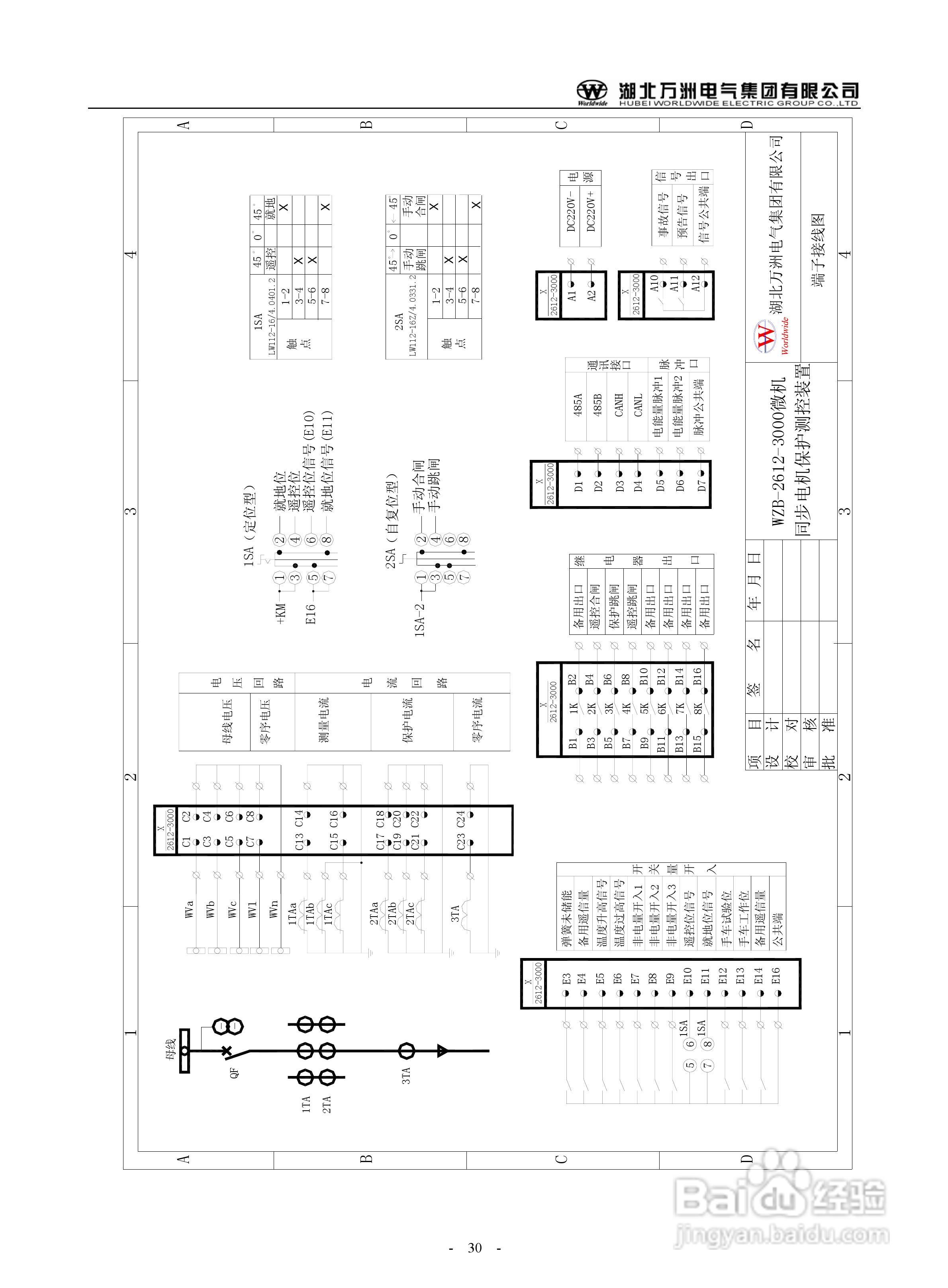 万洲WZB-2671A-3000微机母线绝缘监察保护装置使用说明:[3]