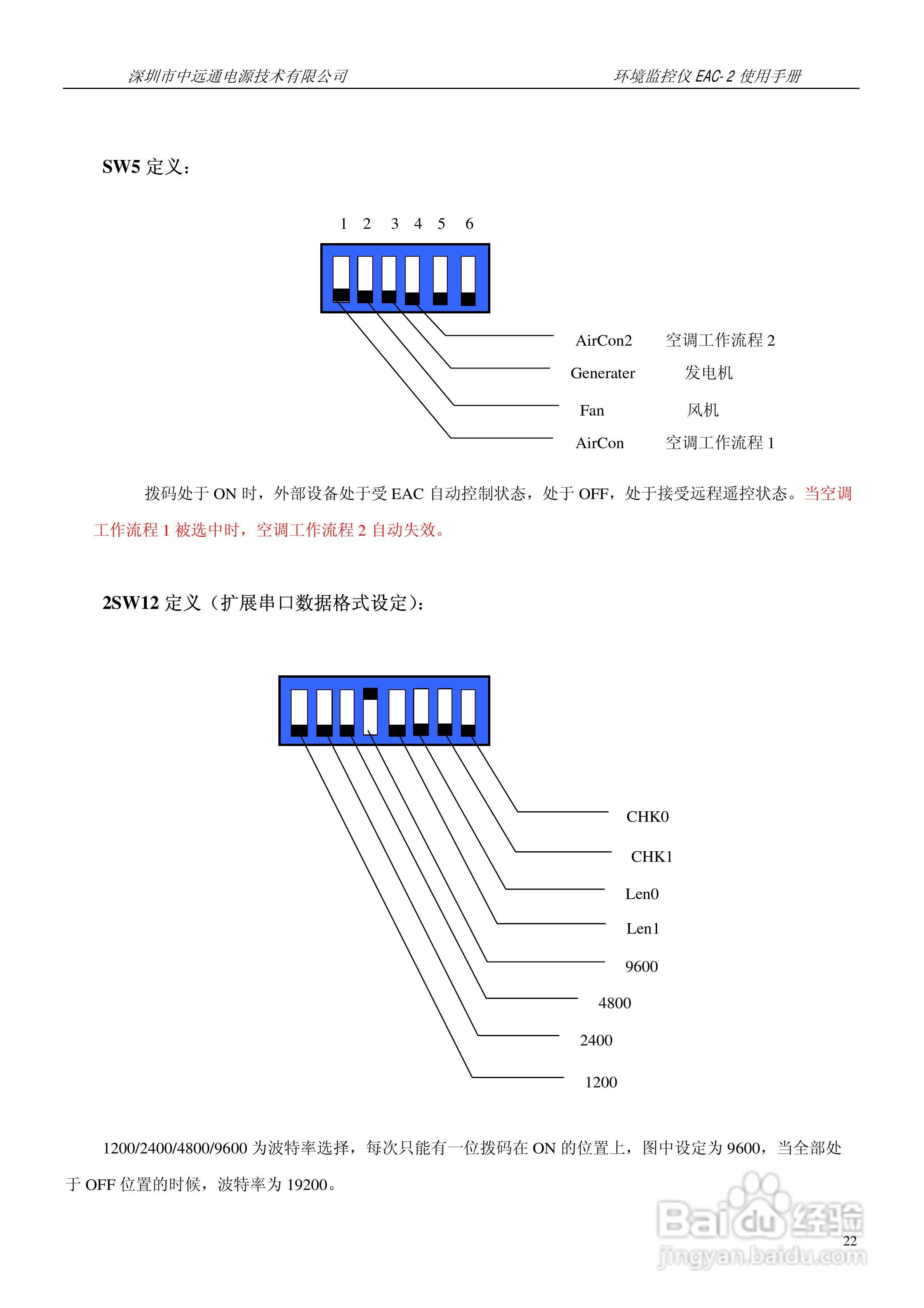 中远通电源机房环境监控仪EAC-2使用手册:[3]