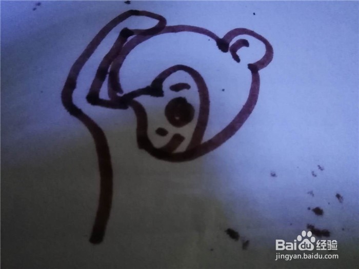 怎么样用简笔画画小猴子