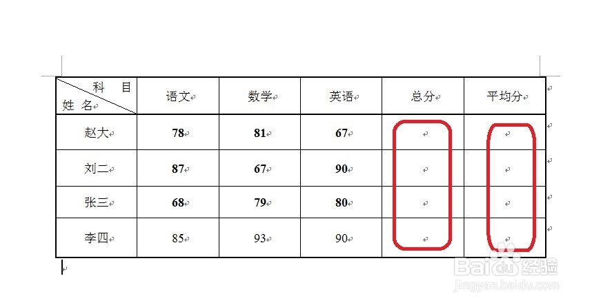 无需Excel——数值运算word表格也可以