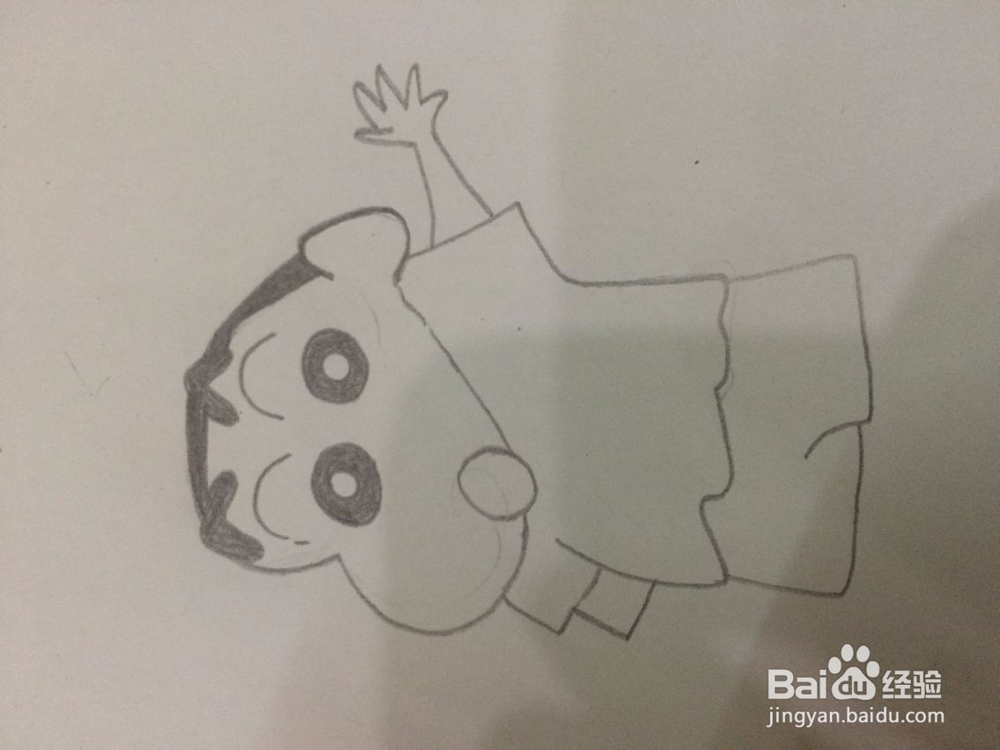 如何画出蜡笔小新的简笔画