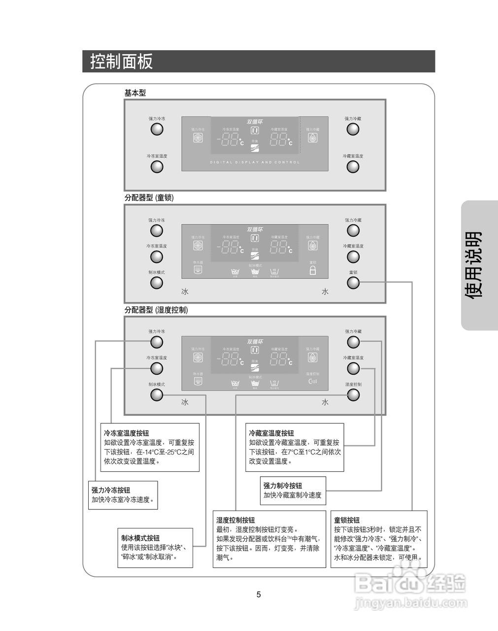 三星RS24KLDW电冰箱使用说明书:[1]