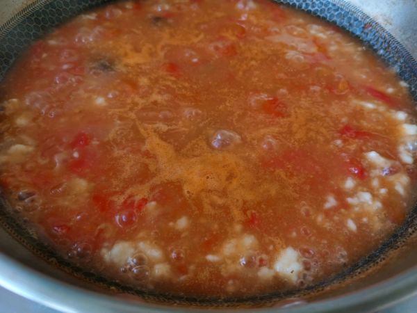 西红柿海鲜疙瘩汤