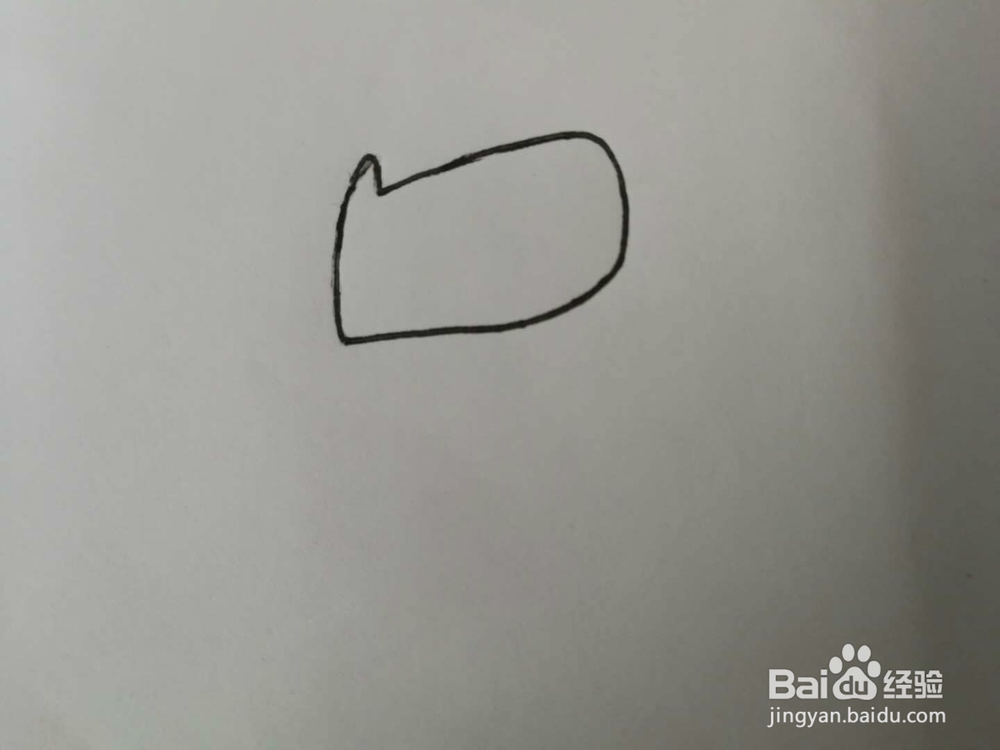 简笔画得意的小狗