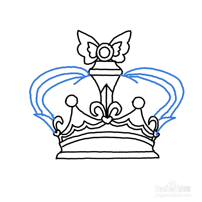 王冠简笔画画法图片