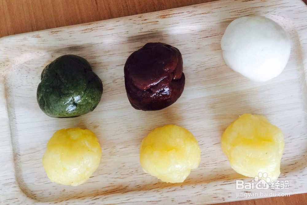 七彩冰皮月饼怎么做