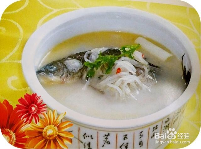 萝卜炖鲫鱼的制作方法