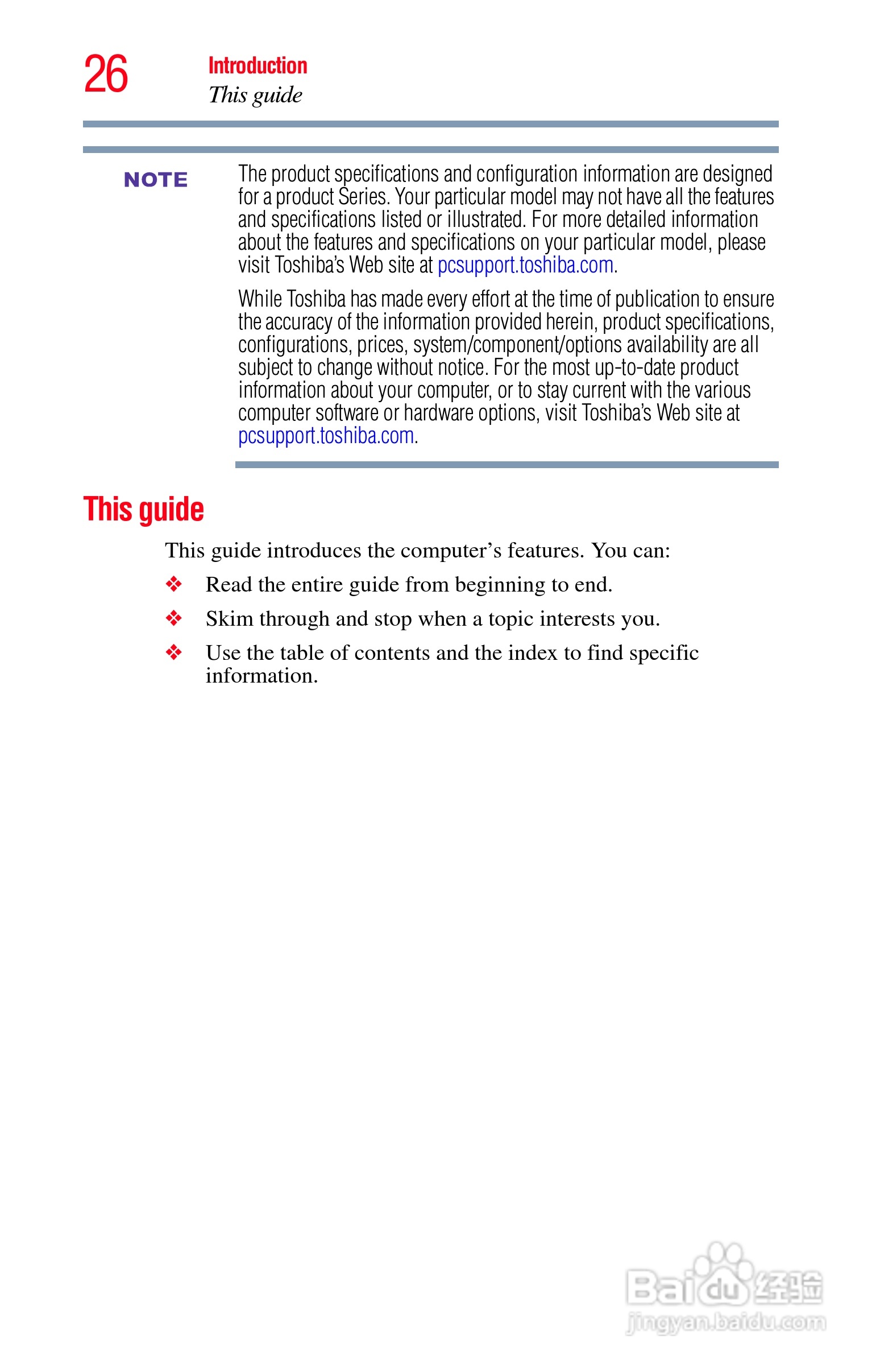 东芝NB200笔记本电脑使用说明书:[3]