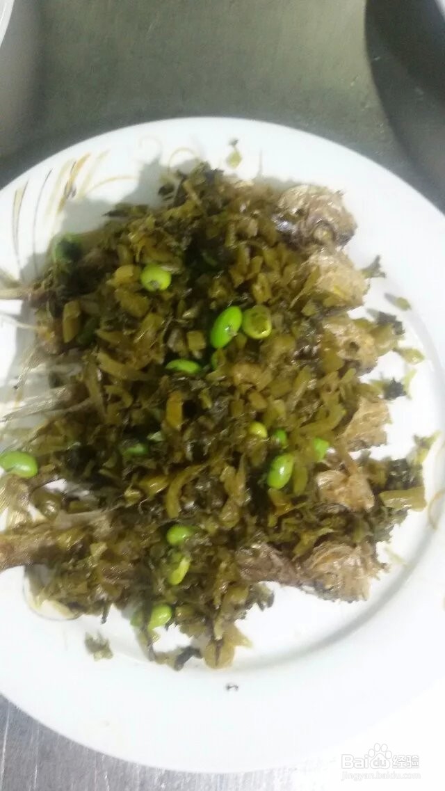 酸菜毛豆小黄鱼