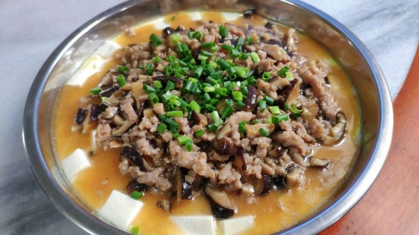 冬菇肉沫酱豆腐滑蛋