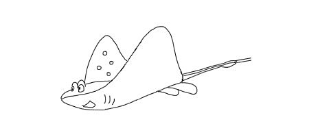 魔鬼鱼怎么画简笔画