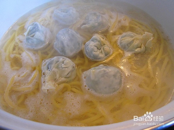 白菜素云吞面的做法