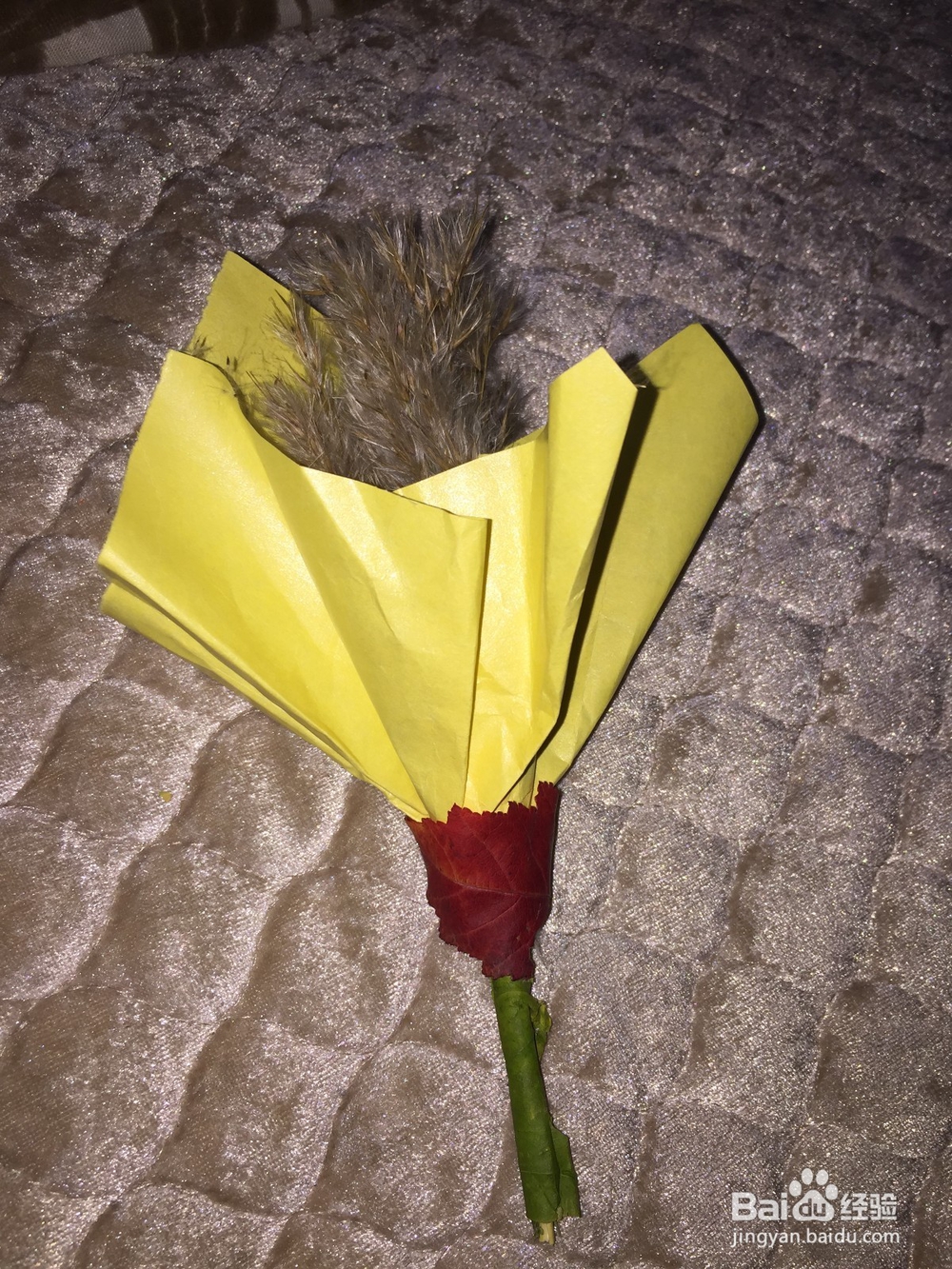 树叶手工——芦苇花束