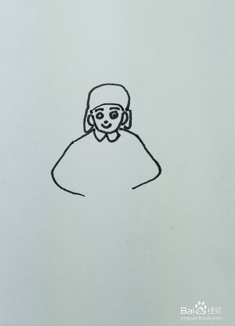 怎样画简笔画跨腿叉腰的人？