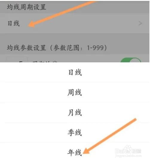 股票年线如何设置