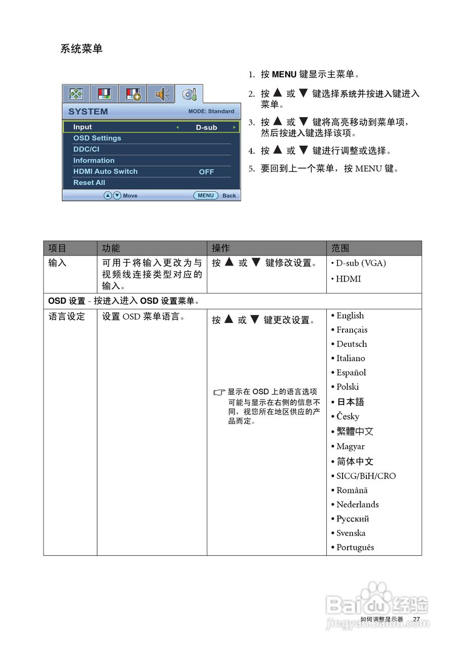 明基V2210液晶显示器使用说明书:[3]