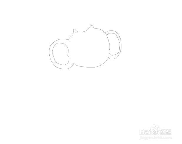 坐在香蕉上面的小猴子怎么画，怎么画小猴子