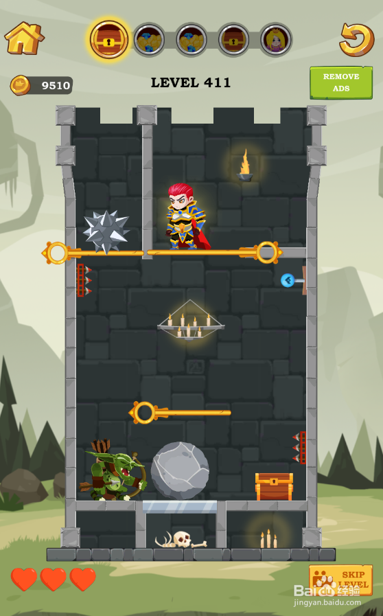 Super Hero Rescue的Level 411如何通过？