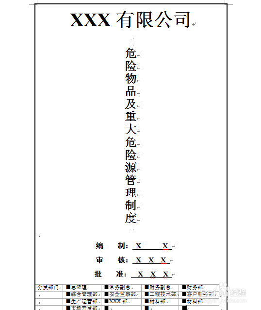 怎么制定危险物品及重大危险源管理制度