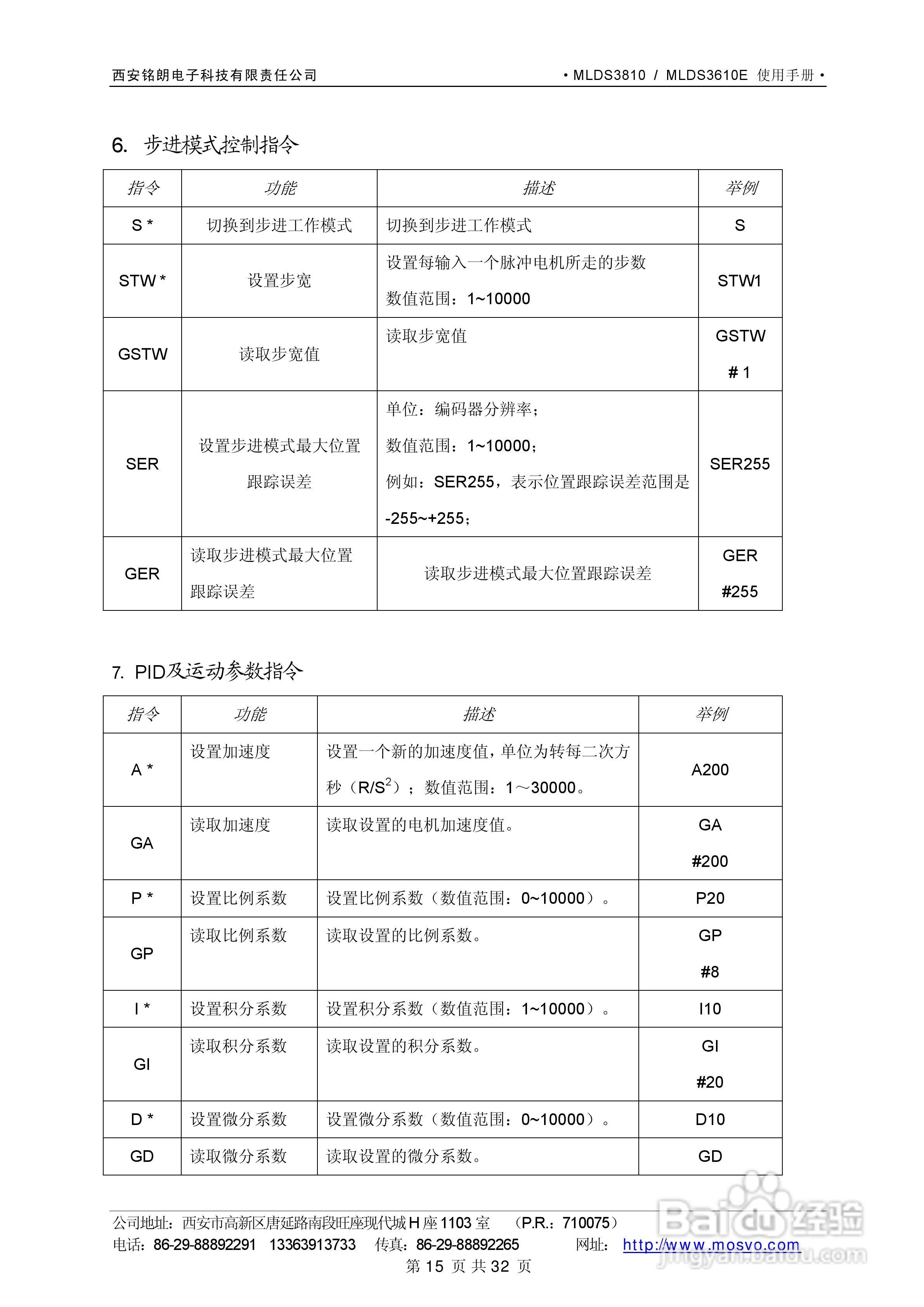 铭朗科技MLDS3610直流伺服驱动器说明书:[2]