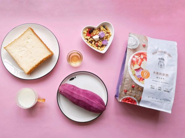 燕麦紫薯吐司卷