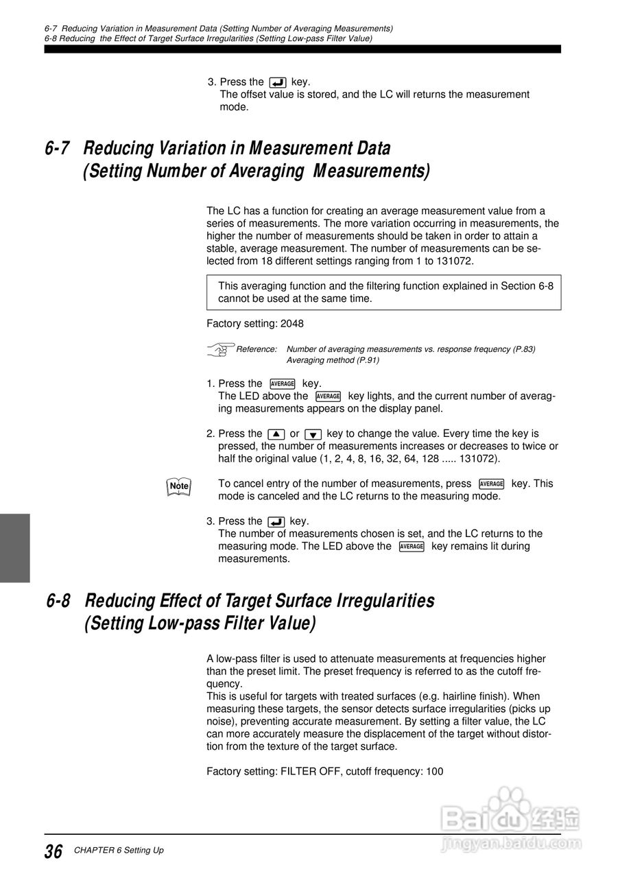 基恩士LC 系列類比感測器控制器说明书:[5]