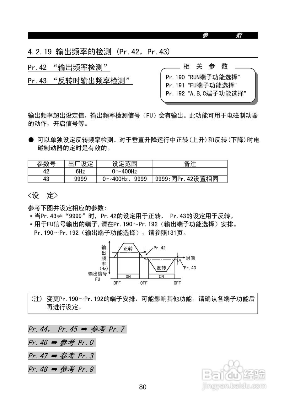 FR-E500系列变频调速器使用手册:[10]