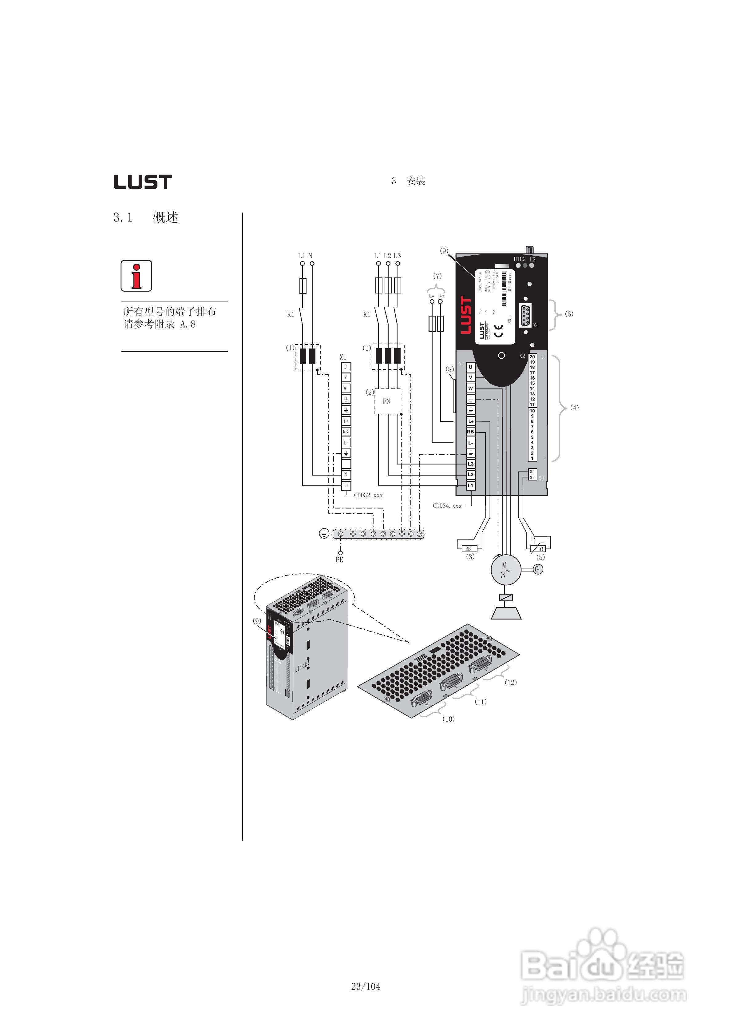 Lust路斯特CDD3000伺服驱动器操作手册:[3]