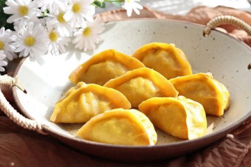 南瓜海麻线蒸饺