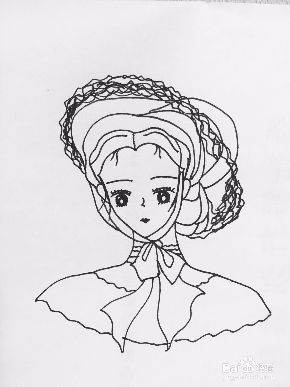 茉莉漫画之带帽子的女士