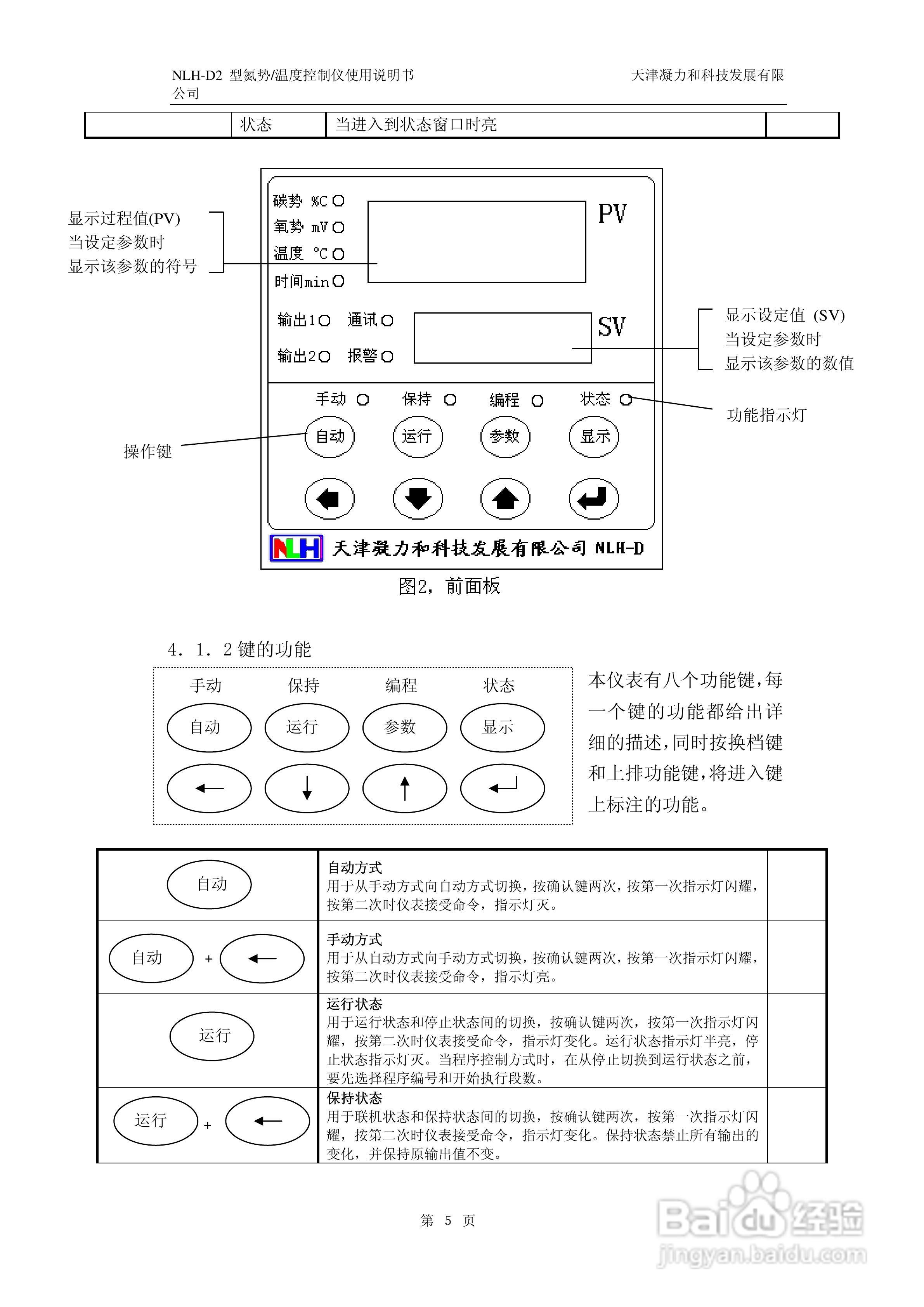 NLH-D2型氮势温度控制仪表使用说明书:[1]