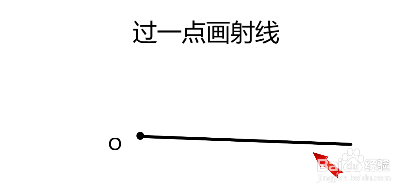 过一点画射线怎么画